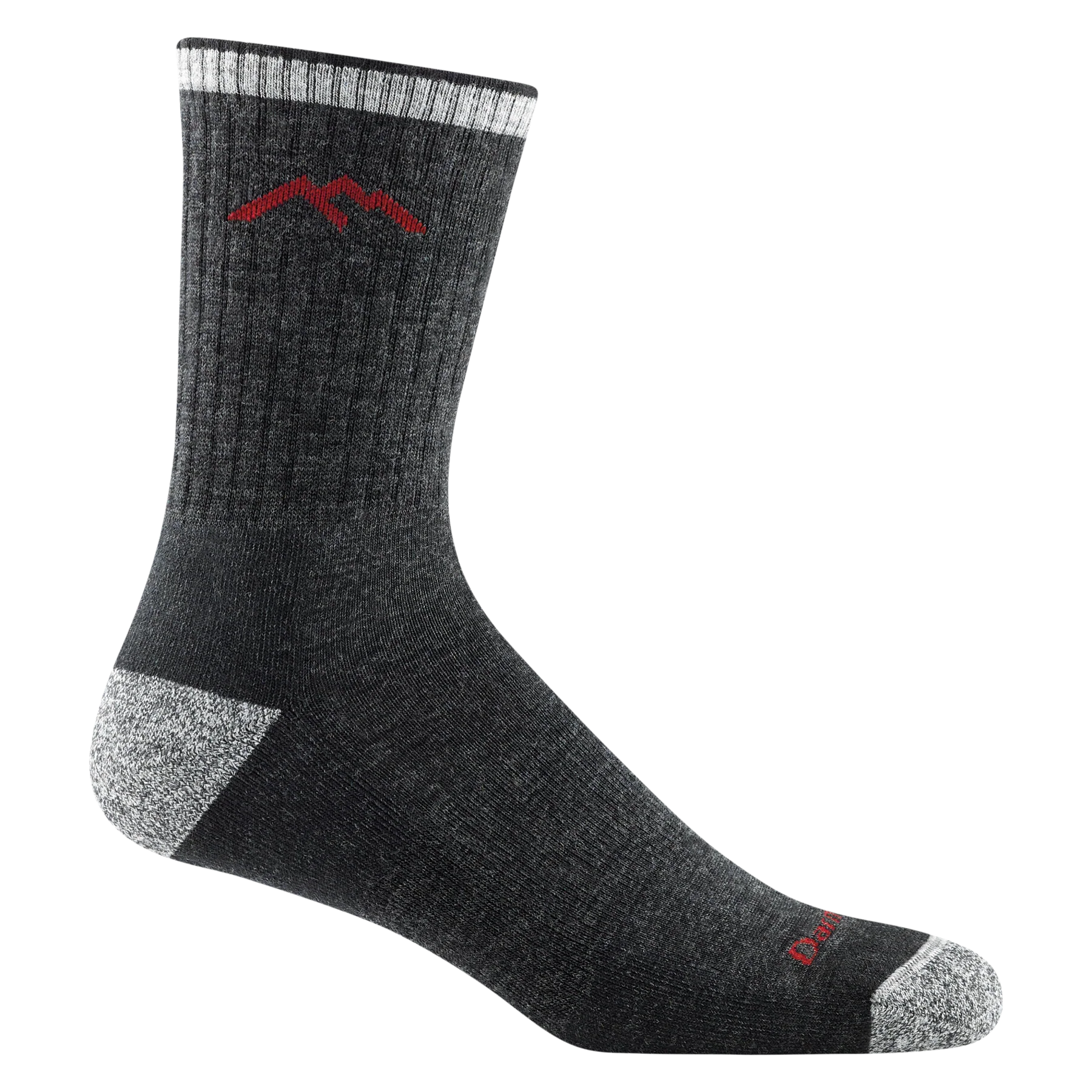 Hiker Micro Crew Midweight Hiking Socks- Black